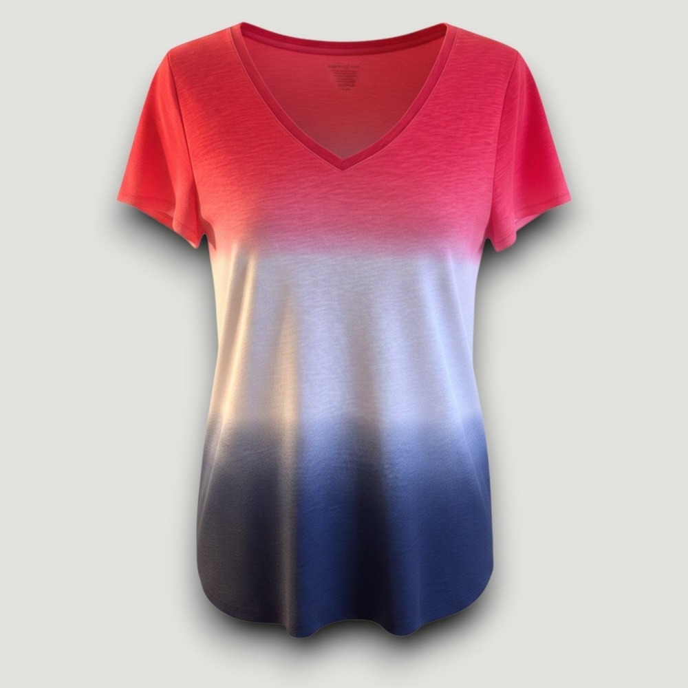 Sonoma Goods For Life Womens Top S Red White Blue Casual Fourth of July - Picture 2 of 6